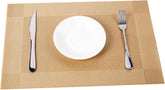 Simple PVC Dining Table Mat, Insulation Mat for Home, Restaurant, Hotel (10Pc Set)